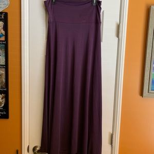 LuLaRoe Maxi Skirt, Rare Solid Purple